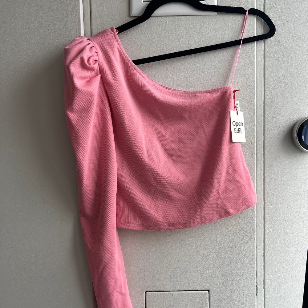NTW Open Edit One Shoulder Top